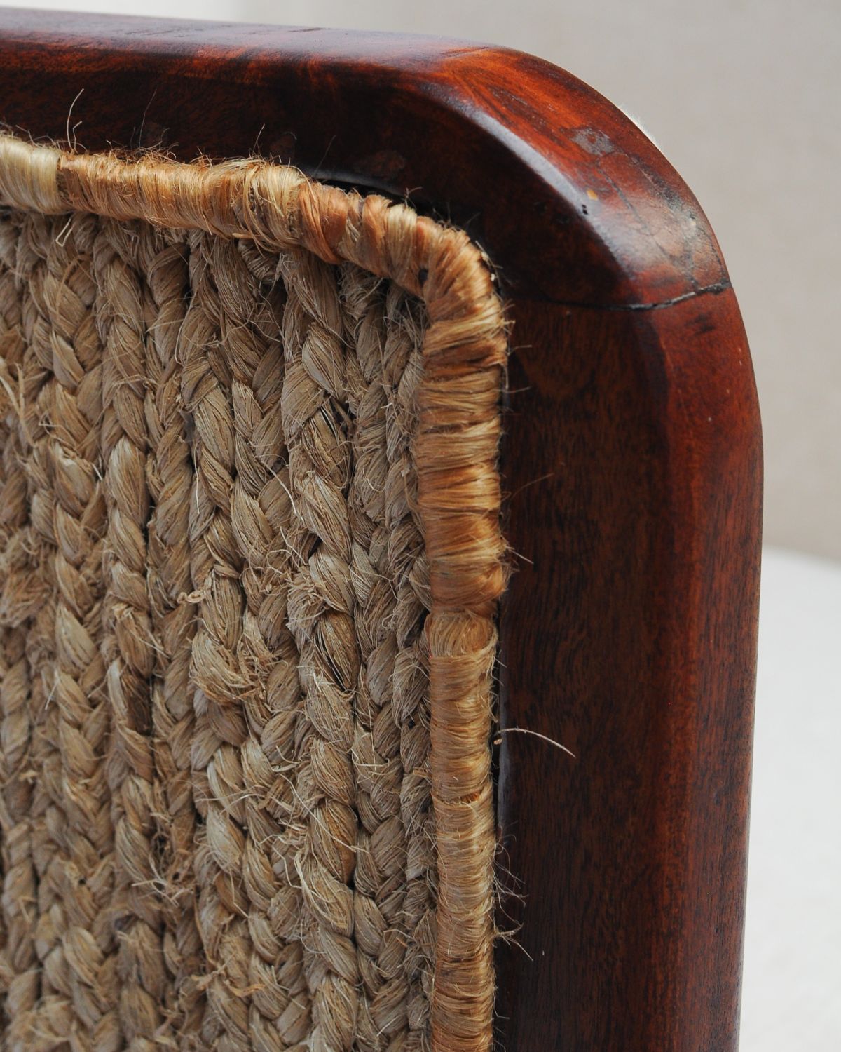 Banana fibre hand-woven wrap detail