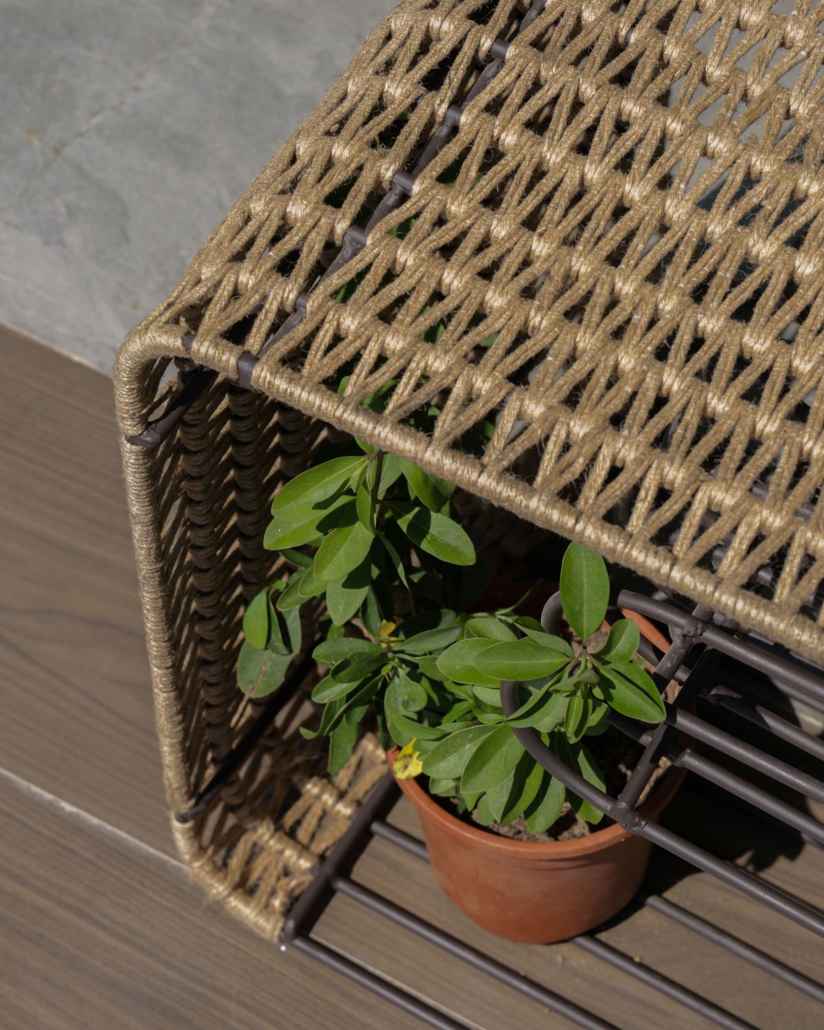 Jute weave detail